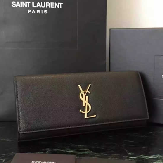 Replica Saint Laurent Black Classic Monogramme Clutch Handbags